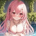 続・ピンクな彼女と室内プール 7枚目