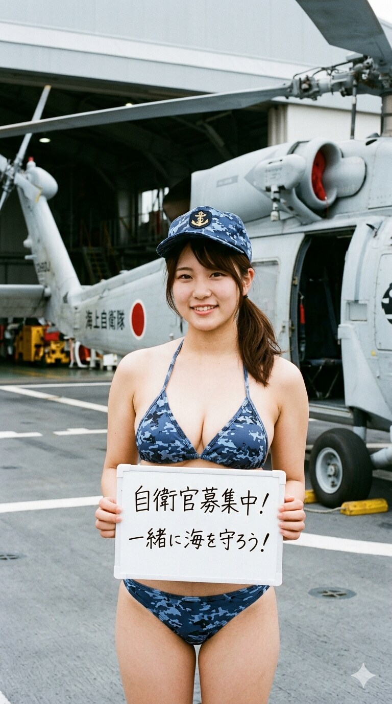 ２６日の女性海上自衛官