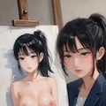 絵のモデルの女の子 4枚目
