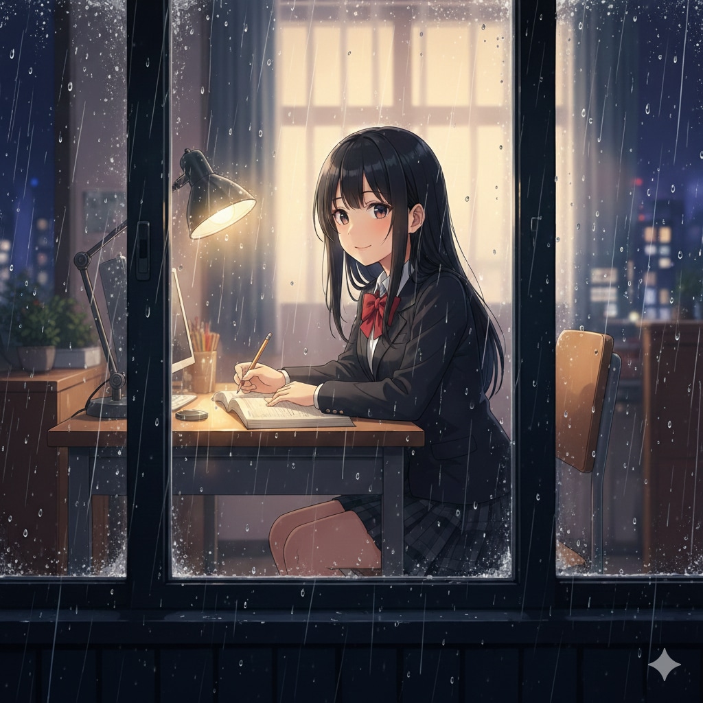 夜の雨