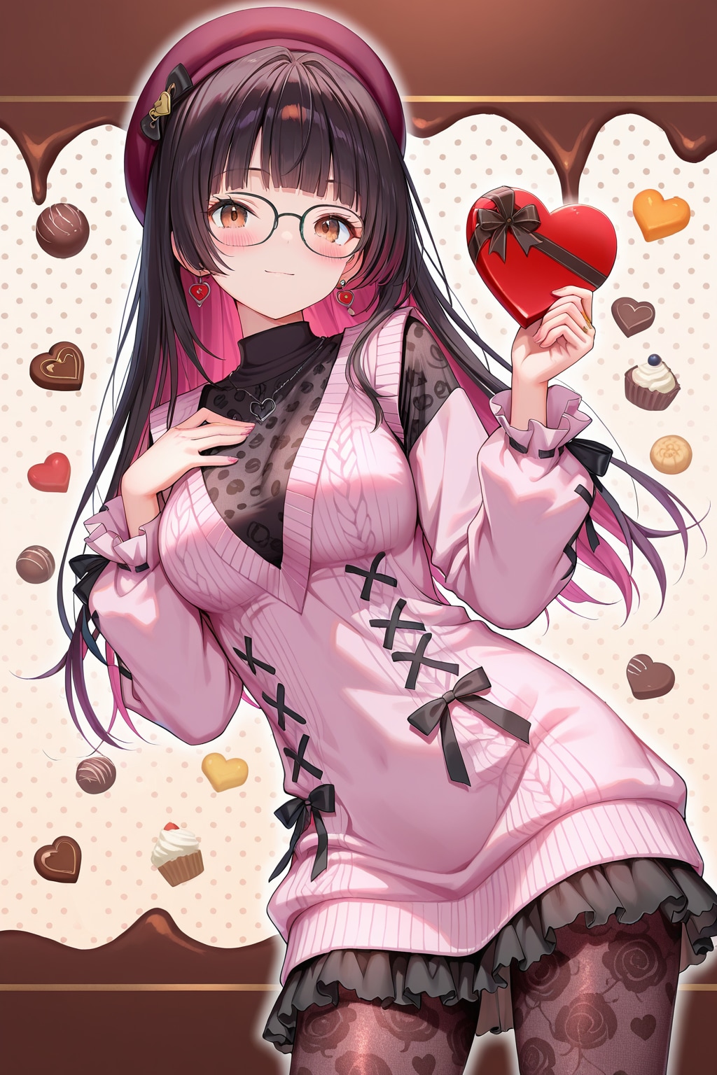バレンタインと地雷系女子② | の人気AIイラスト・グラビア