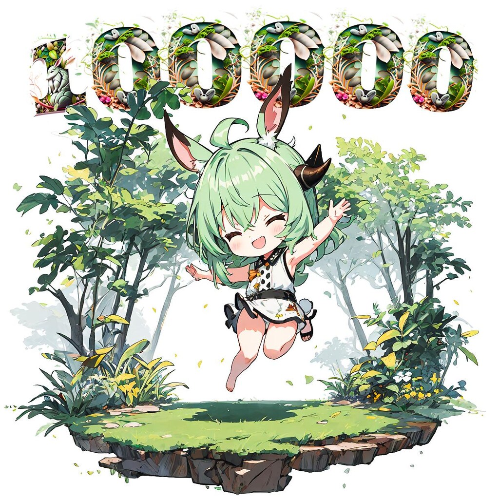 じゅうまんおめでとー