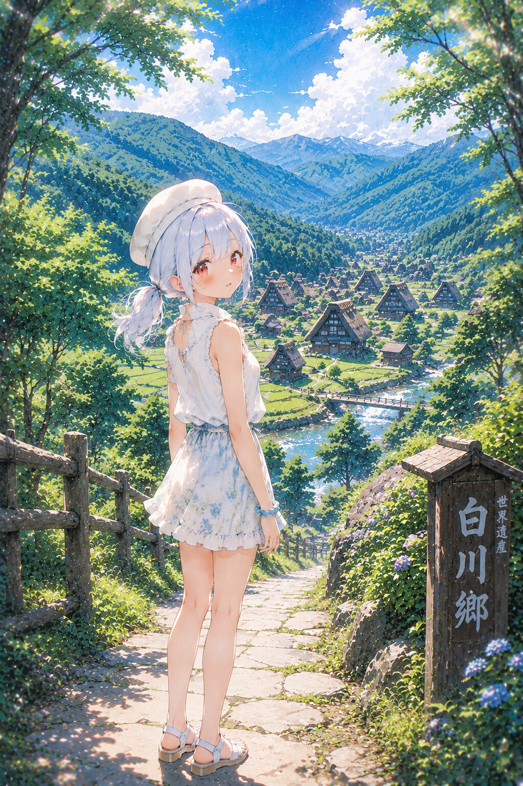 夏色の白川郷へ
