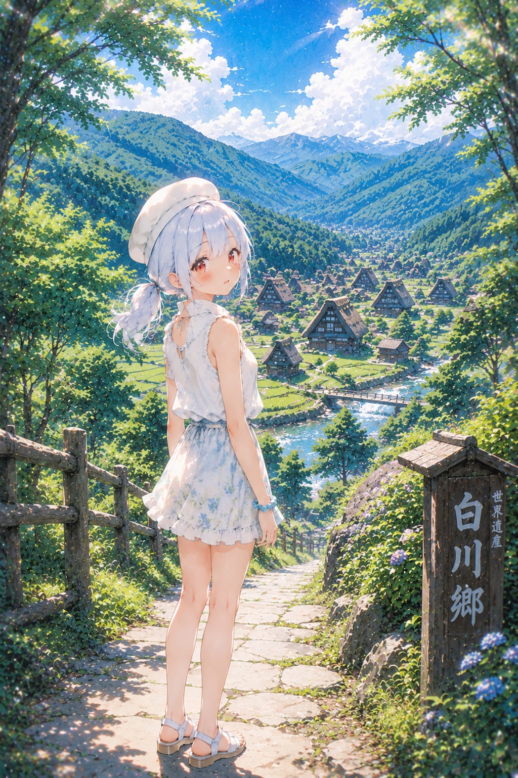 夏色の白川郷へ