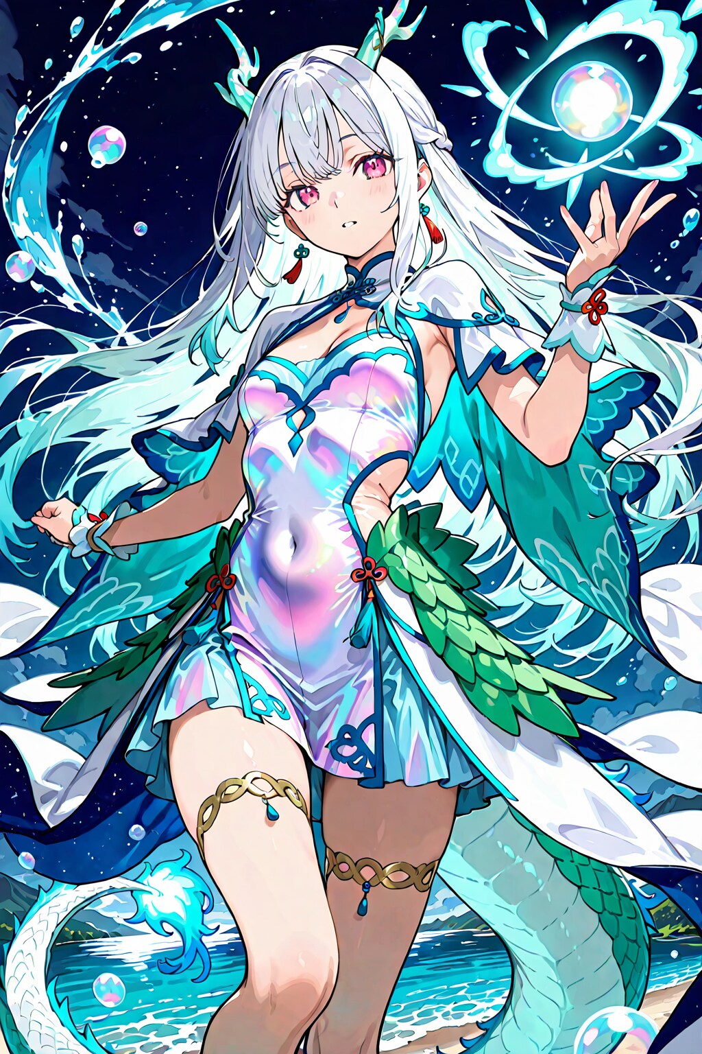 🐲 古代龍の魔法少女：吉弔（Kicho）「真珠の静寂、不磨の龍甲」