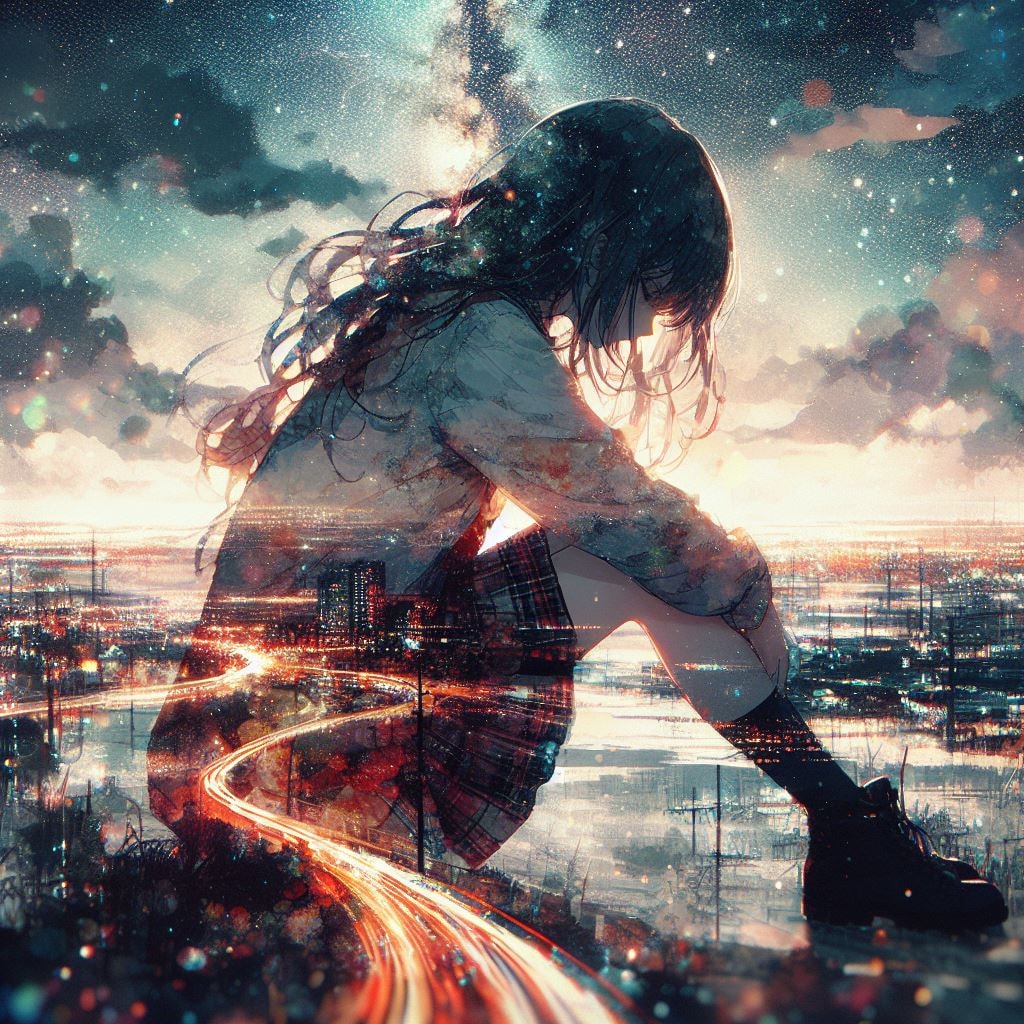 二重露光と少女41