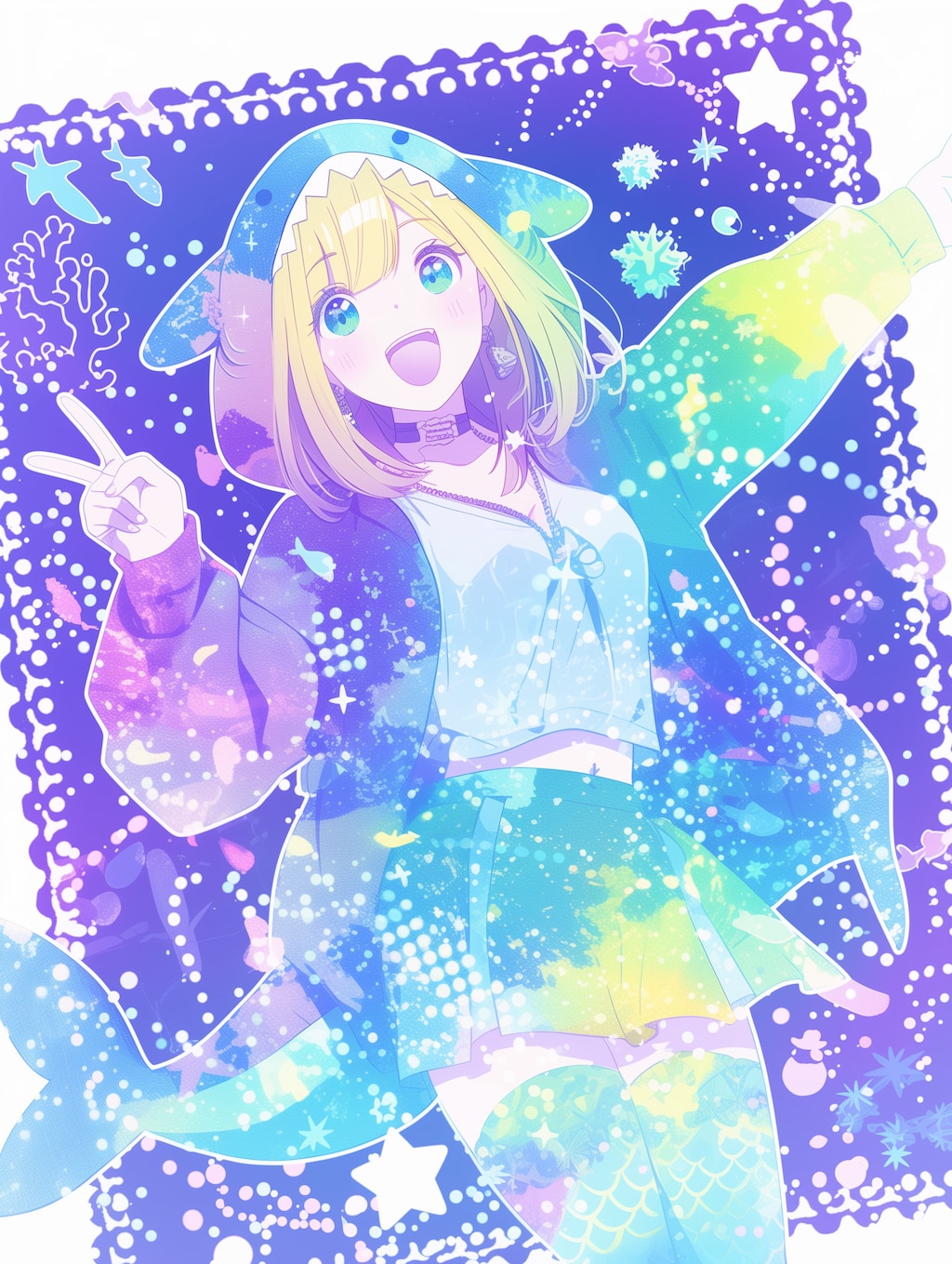 カラフルサメガール