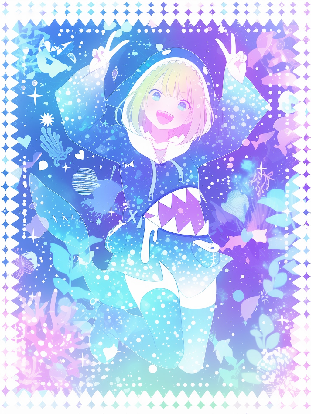 カラフルサメガール