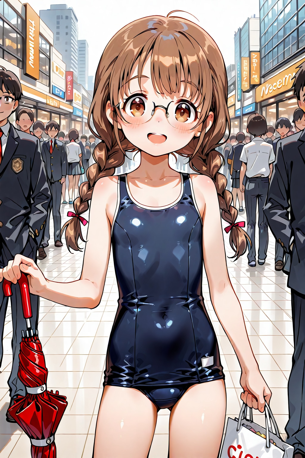 スク水モールでお買い物委員長ちゃん