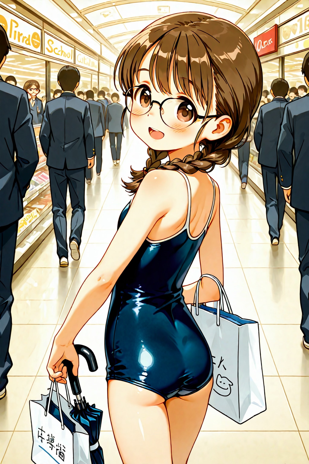 スク水モールでお買い物委員長ちゃん