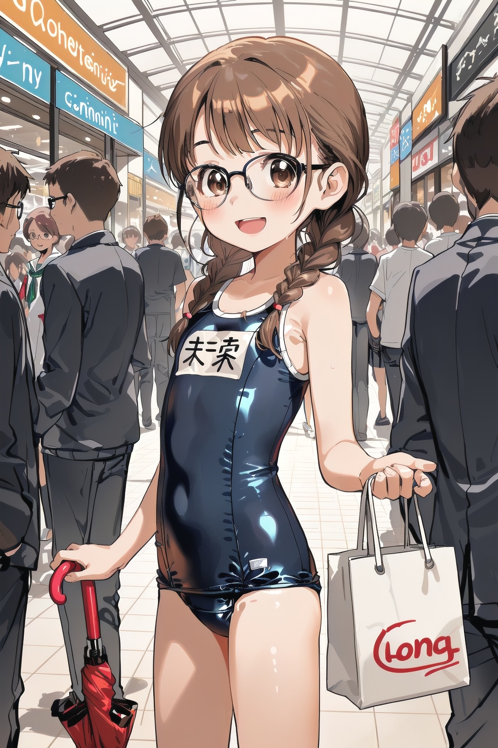 スク水モールでお買い物委員長ちゃん
