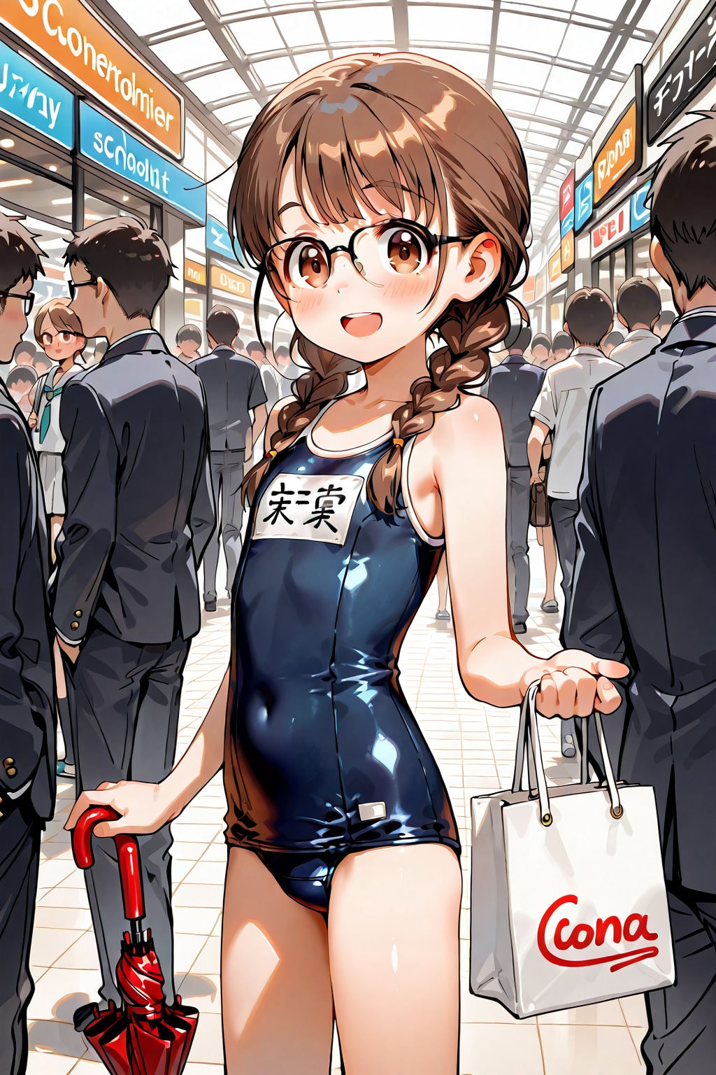 スク水モールでお買い物委員長ちゃん