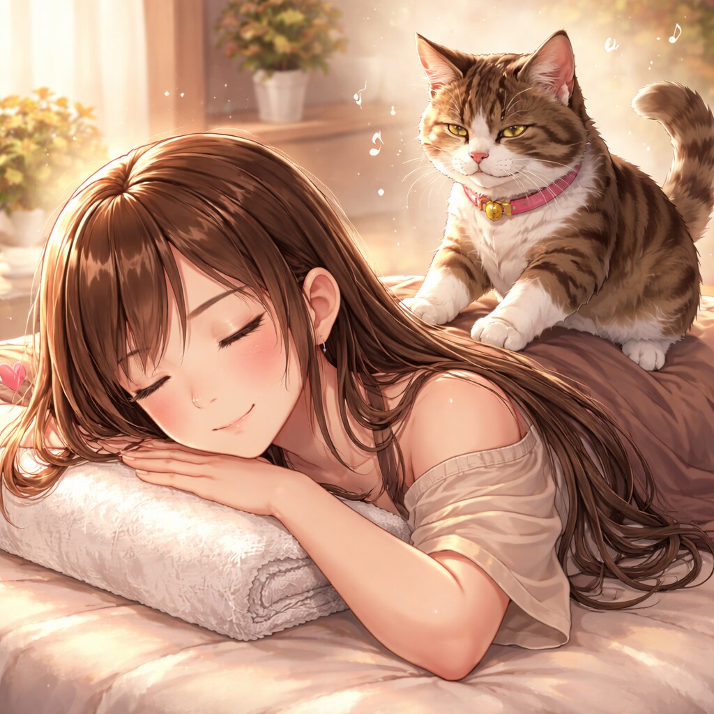 猫マッサージ | の人気AIイラスト・グラビア