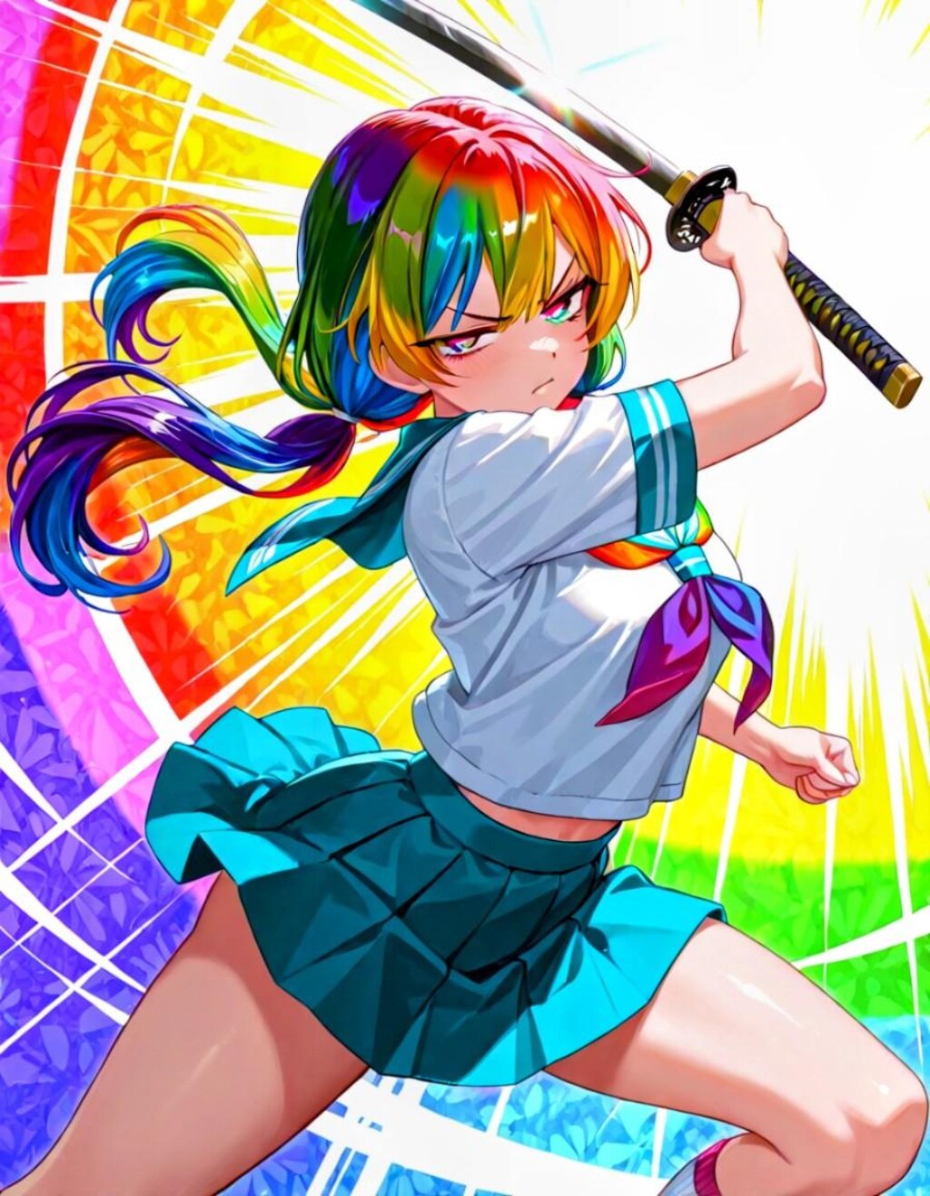 カラフル・レインボーセーラー侍⚔️