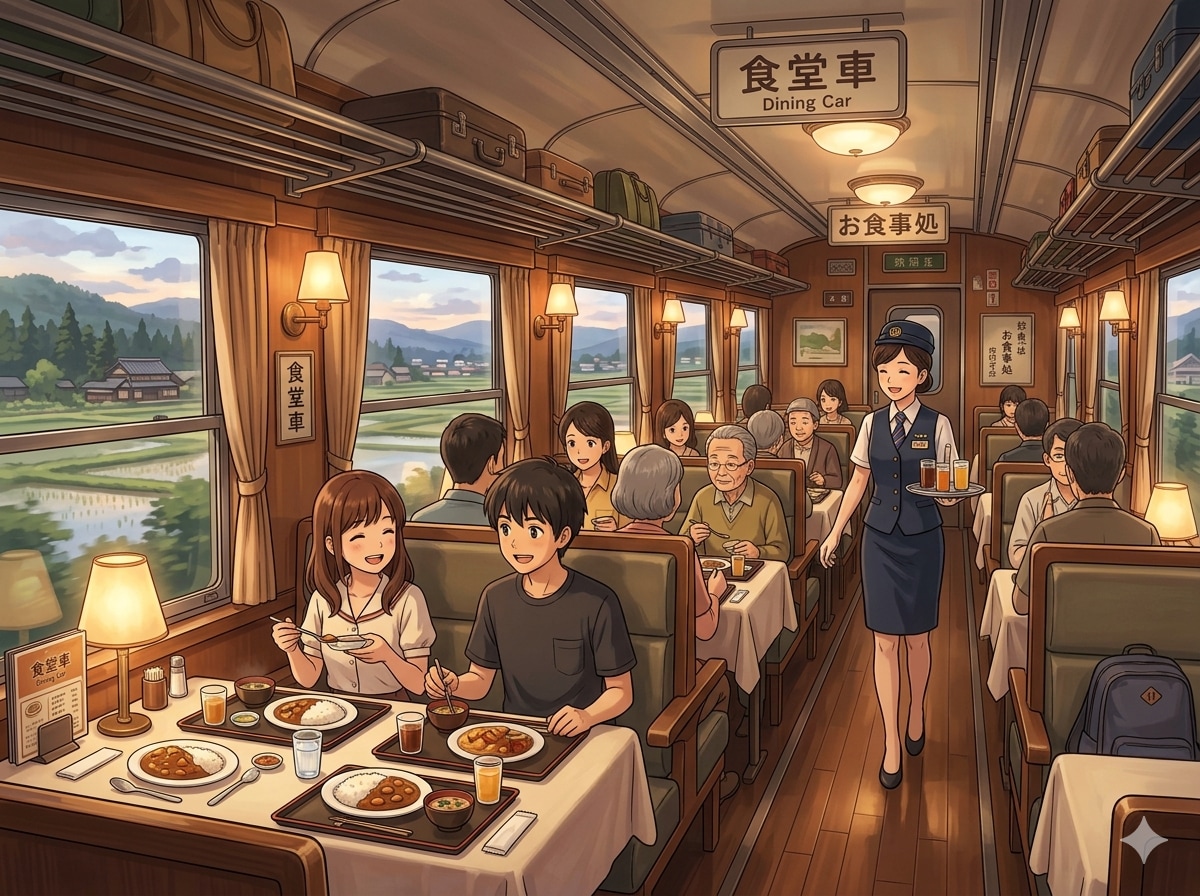 食堂車の日 | の人気AIイラスト・グラビア