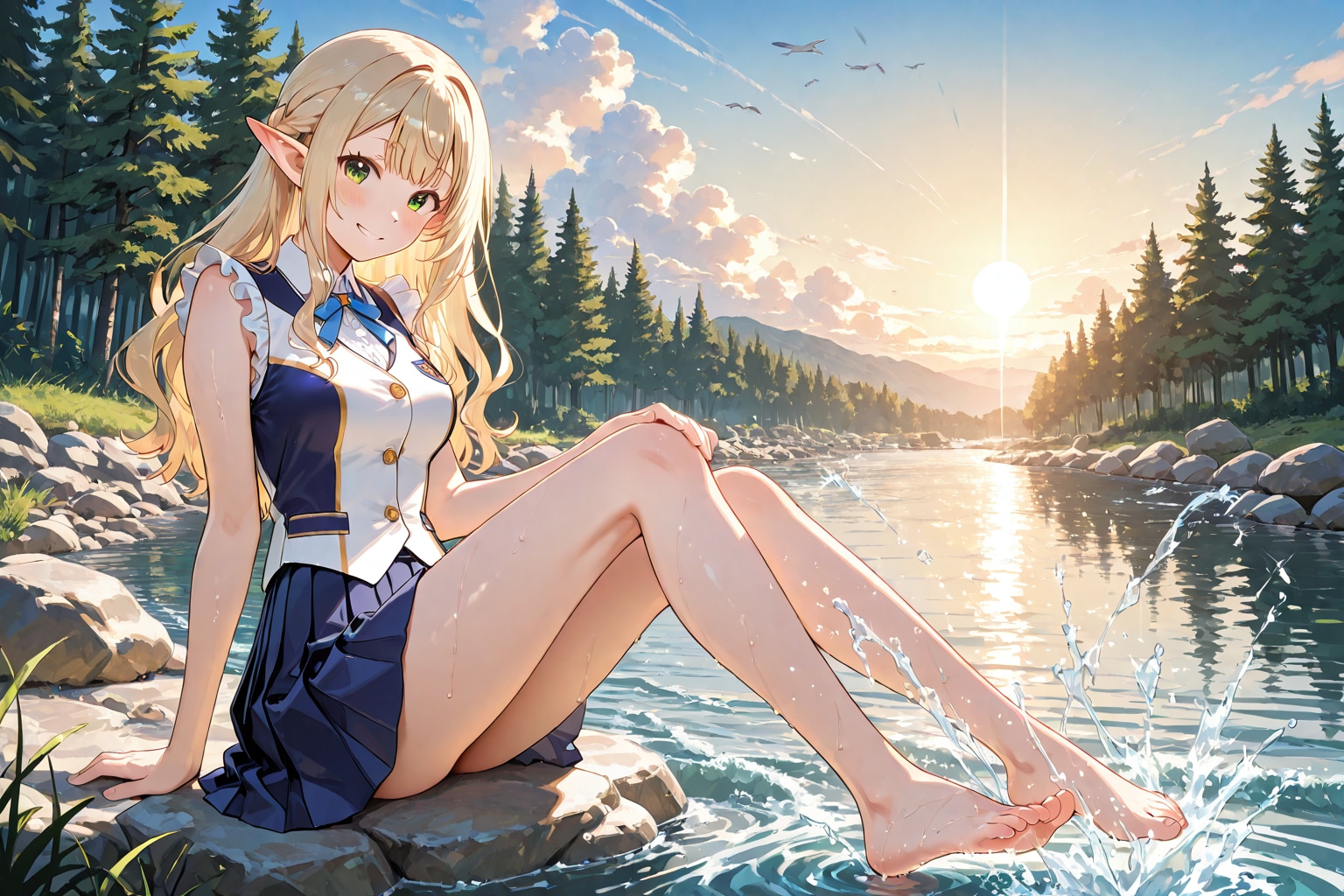 川遊びエルフさん