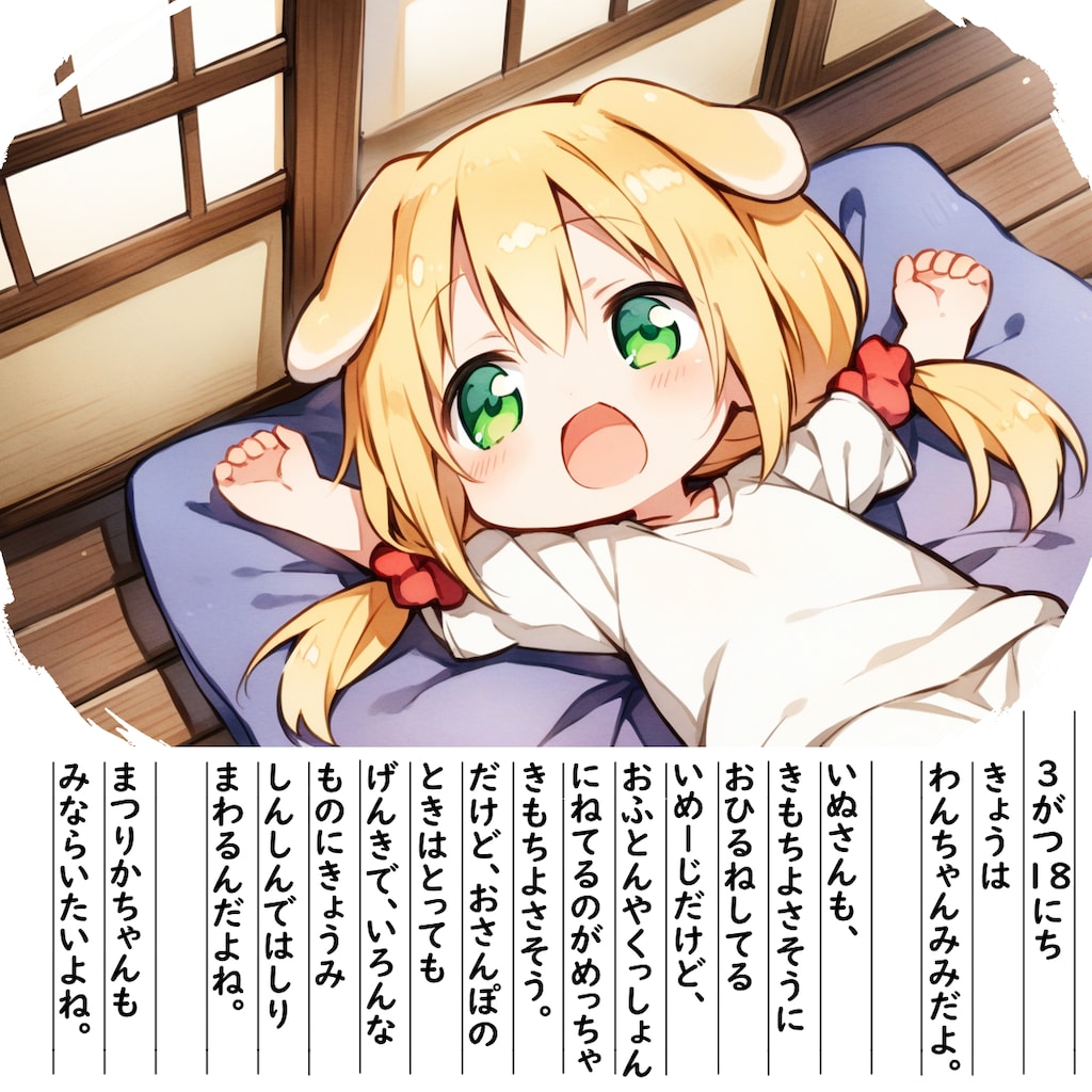 【絵日記】わんちゃんみみです