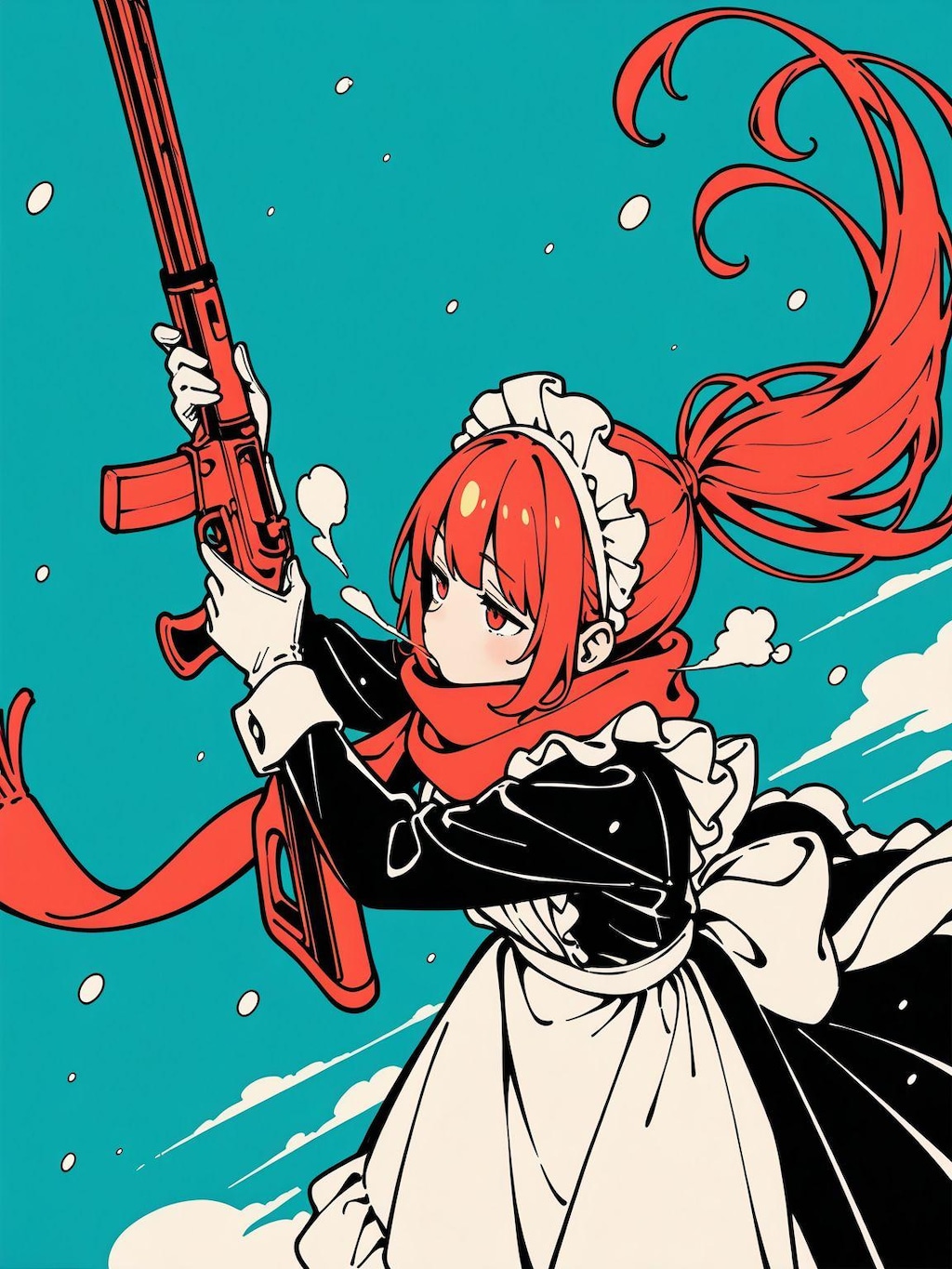 メイド服と狙撃銃と冬景色