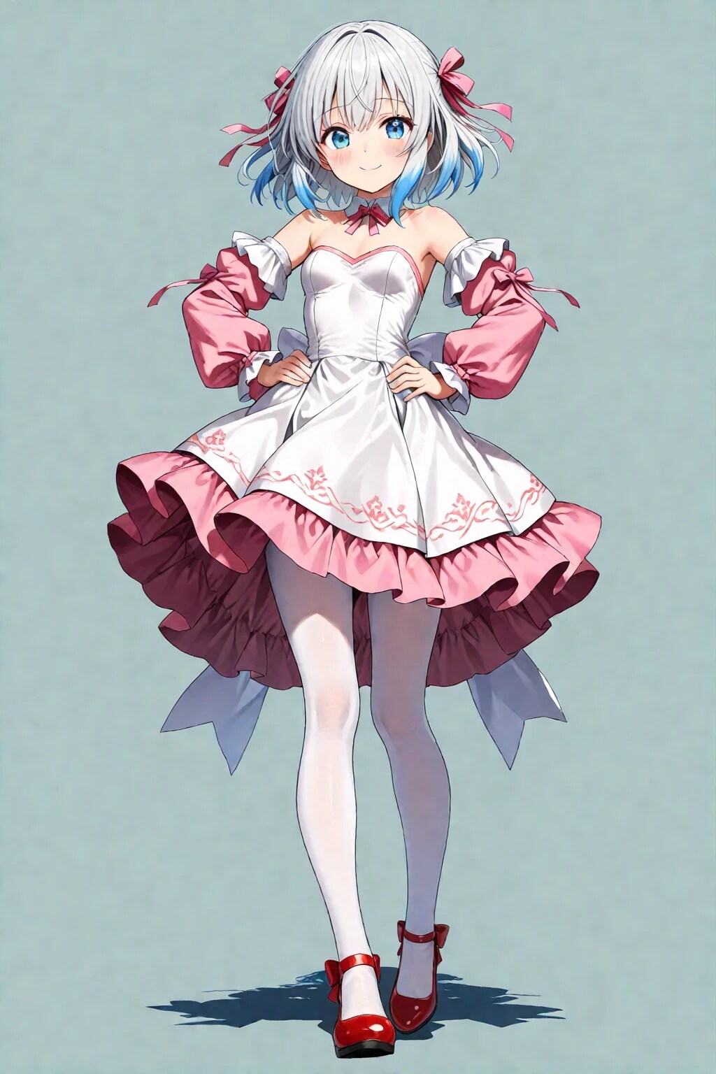 赤い靴履いてみたかったんだ！　赤色似合いますか？
