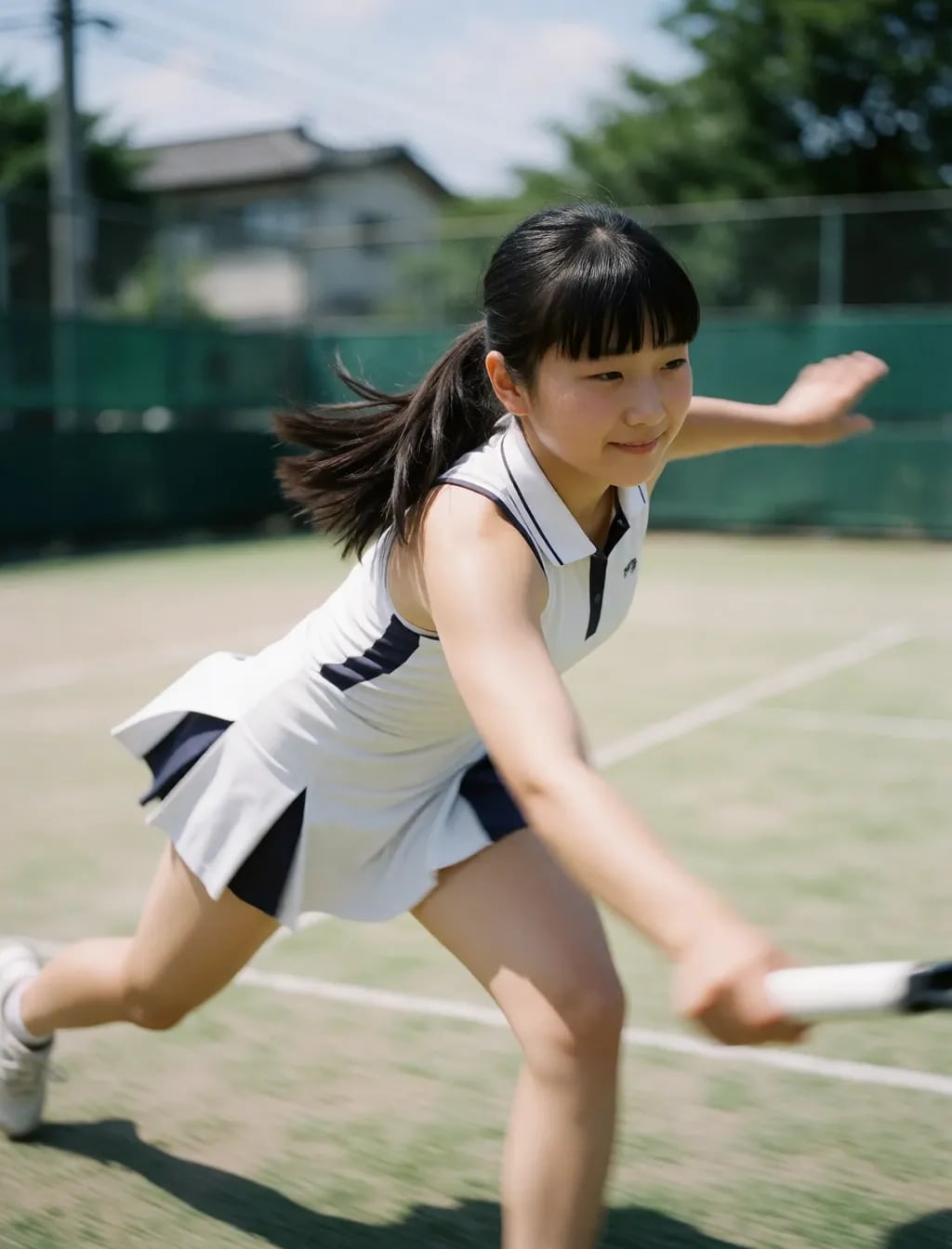 けさのテニス