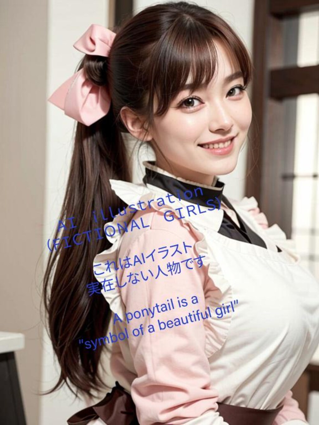 美少女店員さんはフリルのユニフォーム