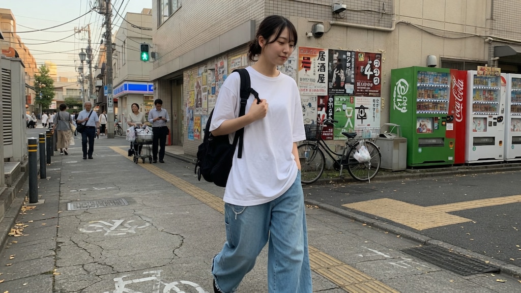 何気ない街角でチラ見せ♡