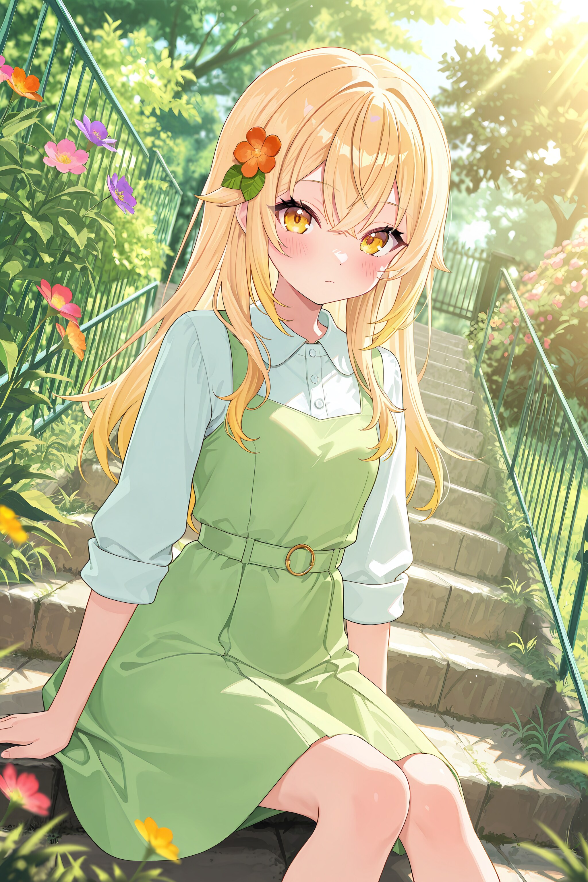 今日も平和な庭です