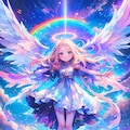 降臨する虹の天使 4枚目