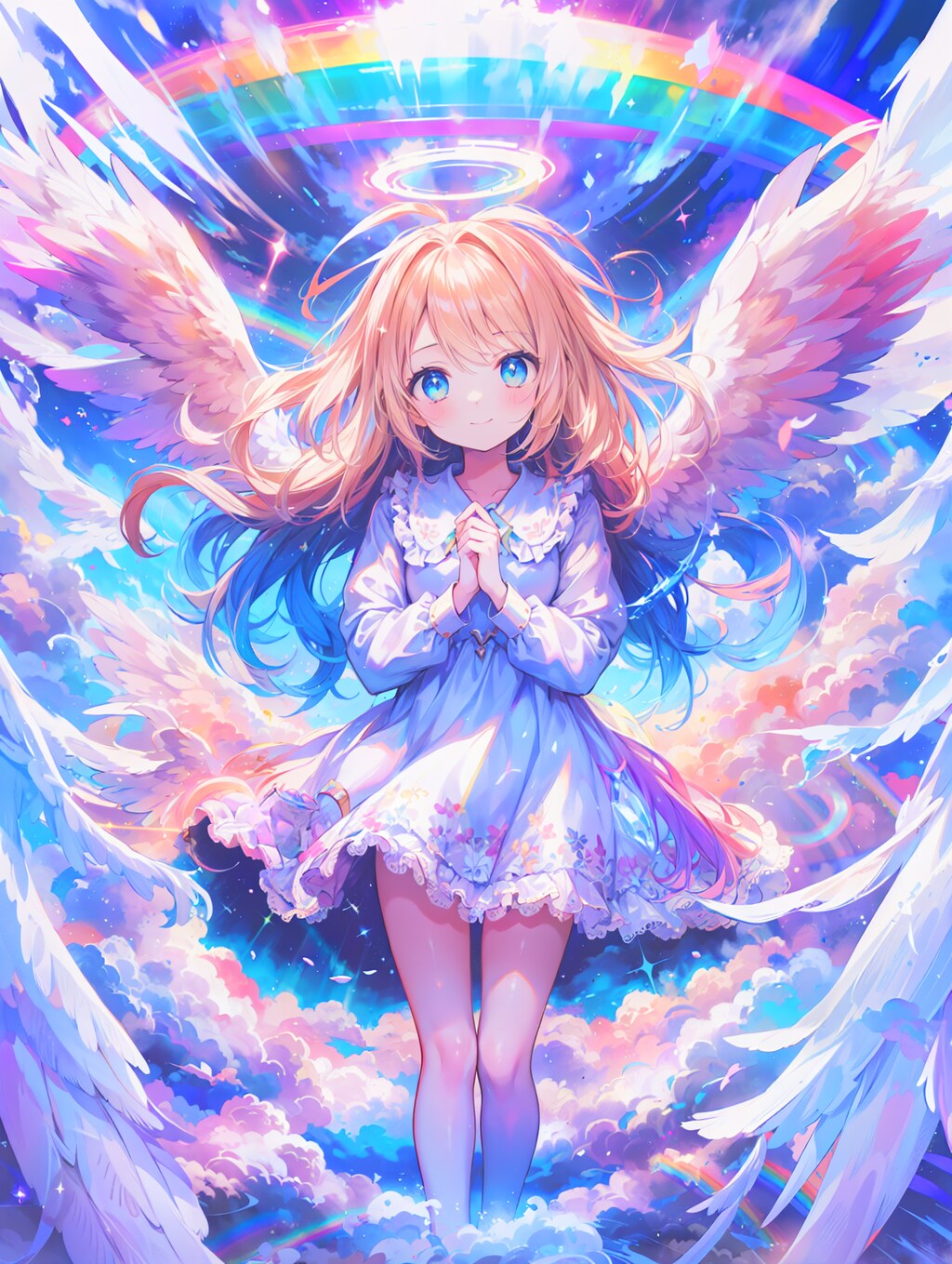 降臨する虹の天使