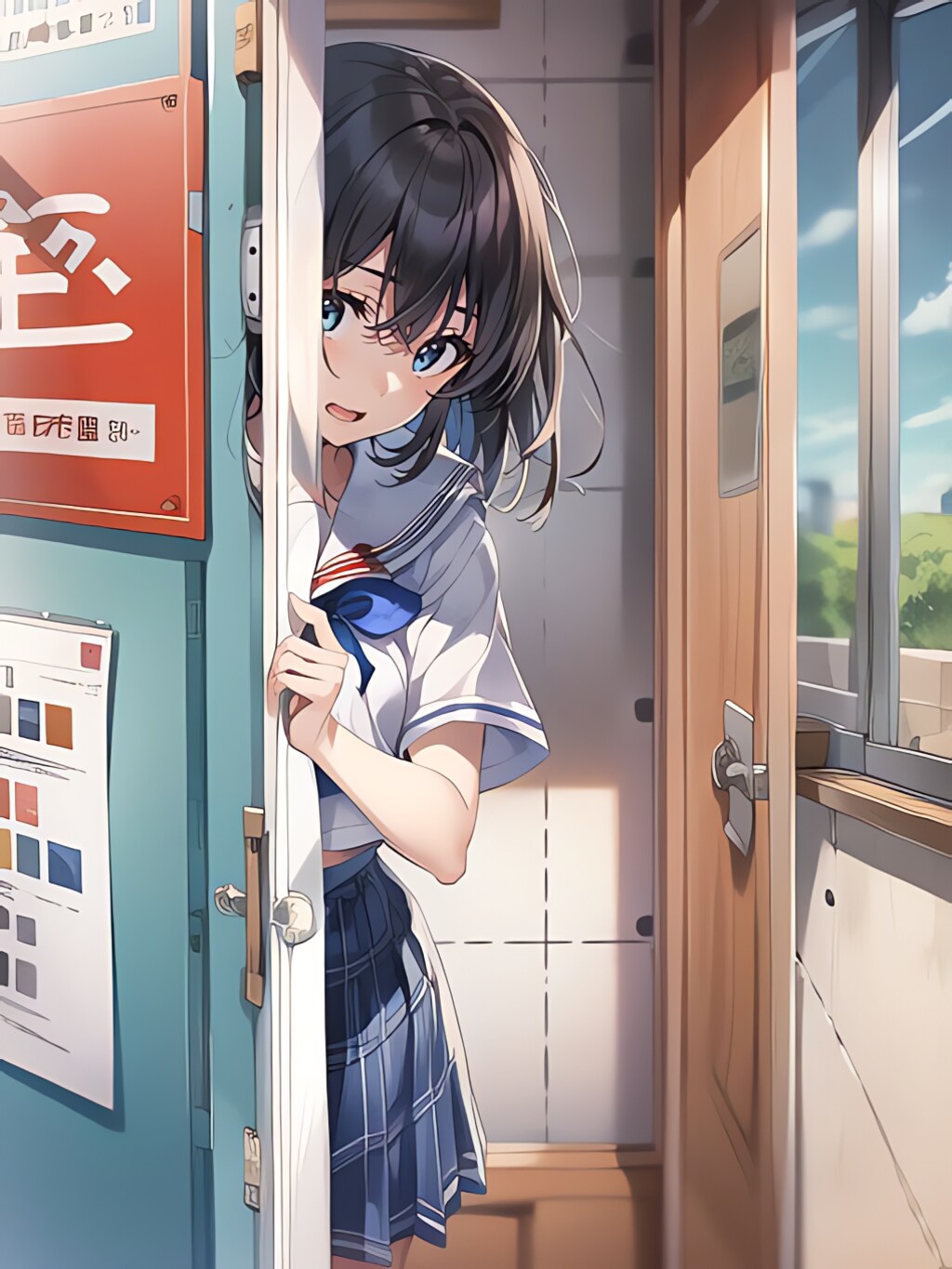 メイドと出すタイミングを逃したイラスト