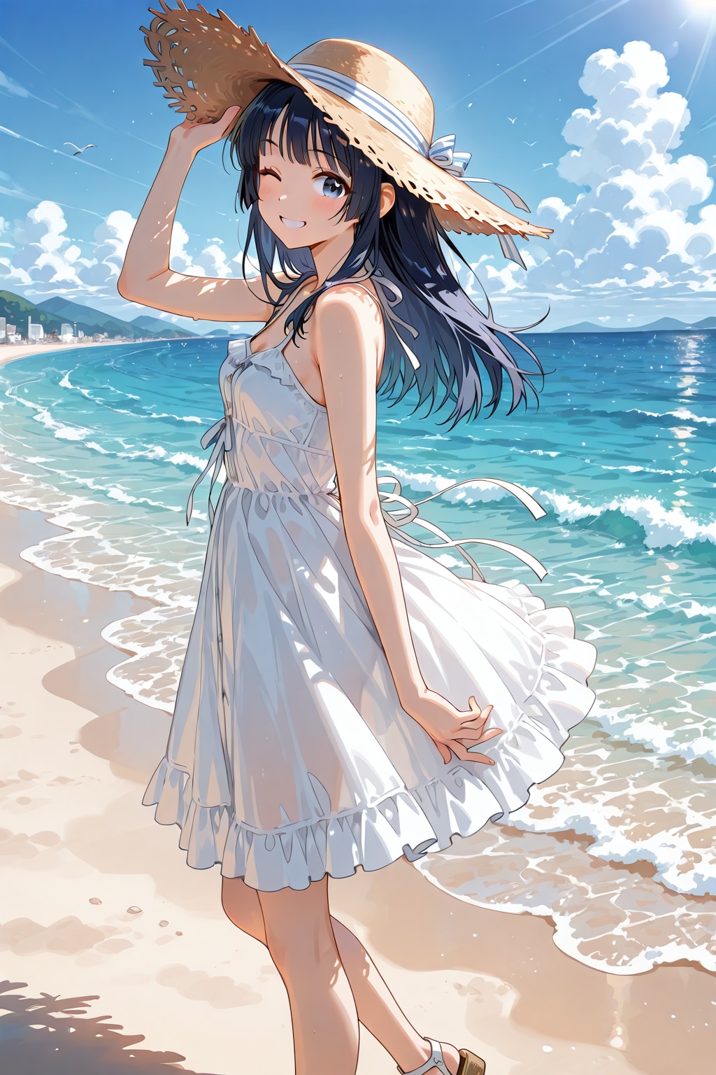 【企画：理想の夏コーデ】白のワンピースって何だかちょっとエッチな感じ