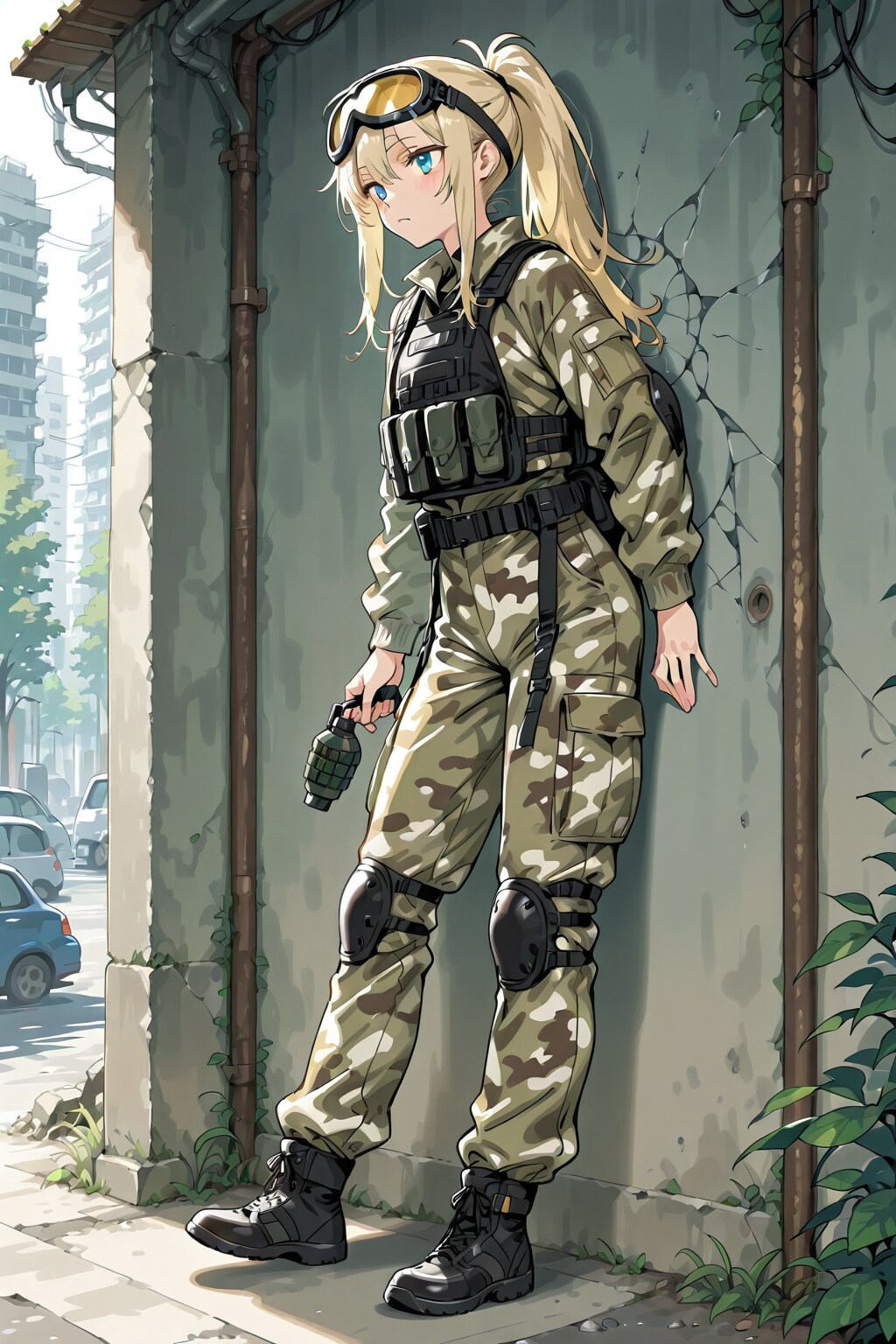 女兵士(手榴弾) | の人気AIイラスト・グラビア