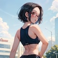 スポーツブルマの眼鏡っ娘 2枚目