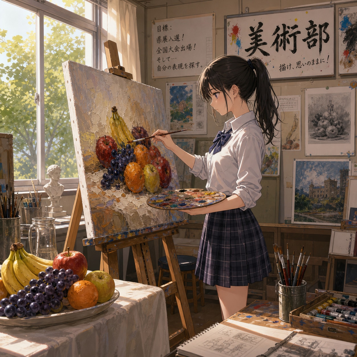 美術部少女 | の人気AIイラスト・グラビア