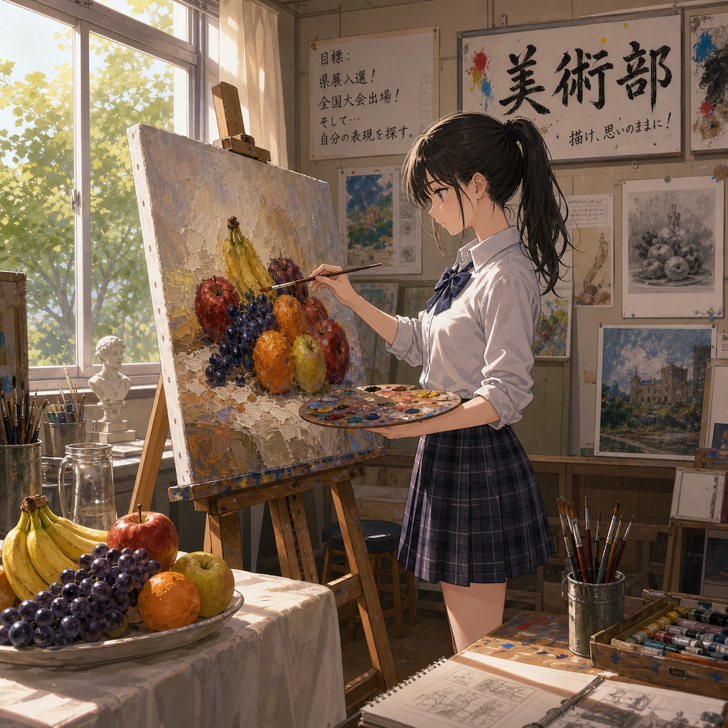 美術部少女