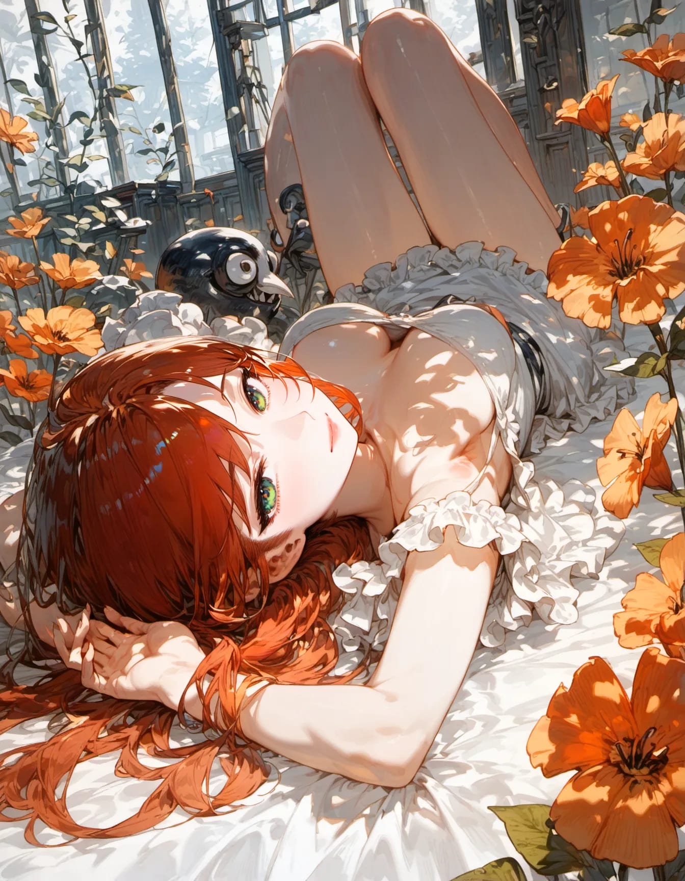 A Bed of Golden Blooms | の人気AIイラスト・グラビア