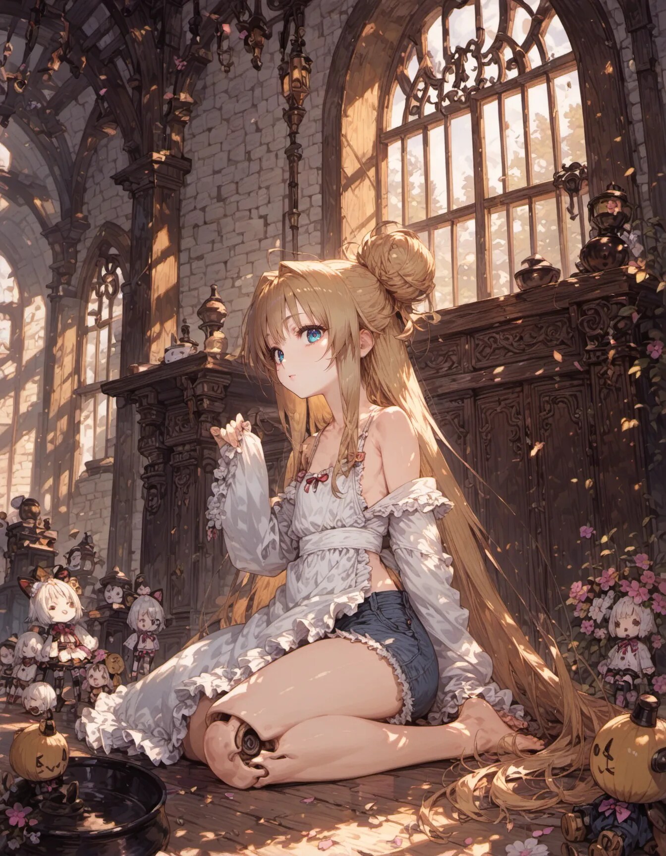 Golden Silence in the Old Hall