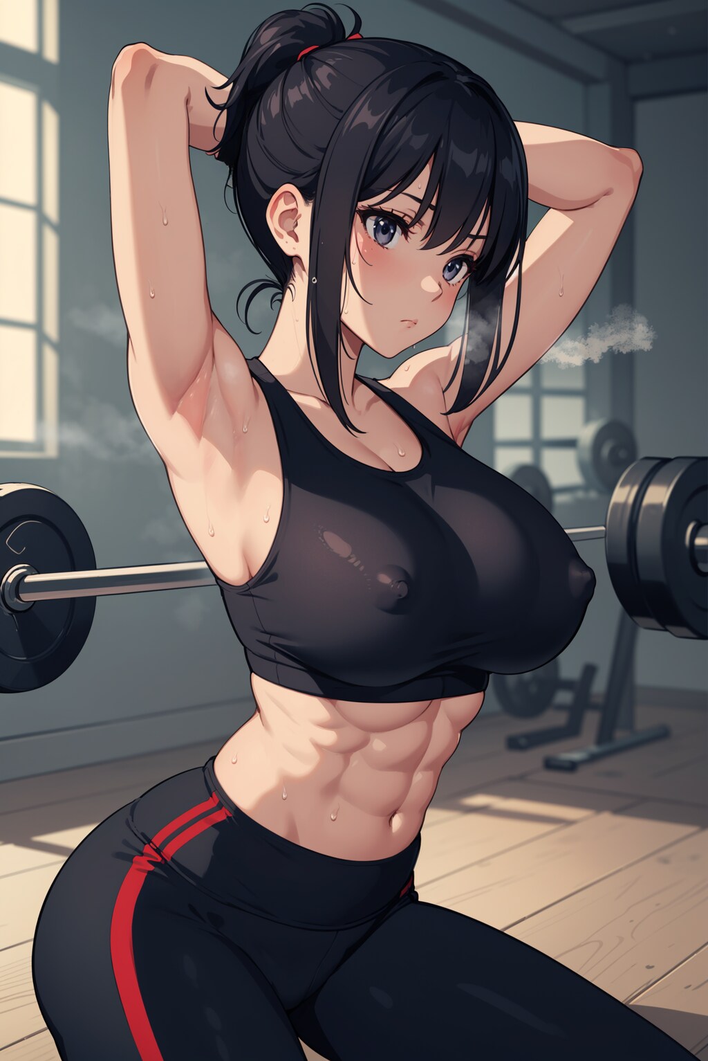 汗だく