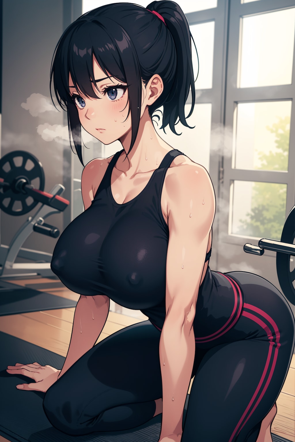 汗だく
