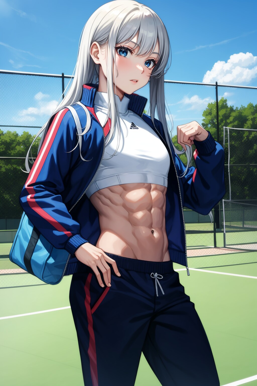 銀髪のコートのあの娘