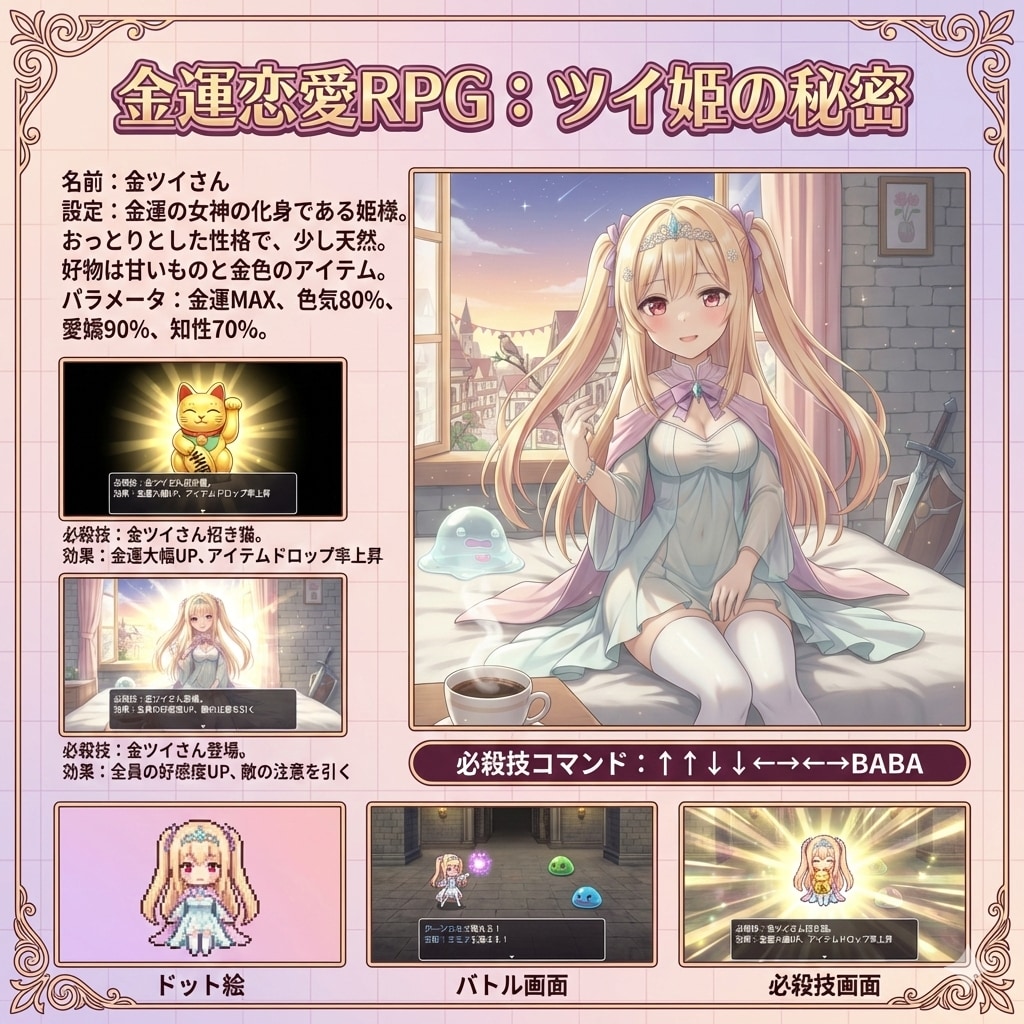 金ツイさん。ツイ姫の秘密