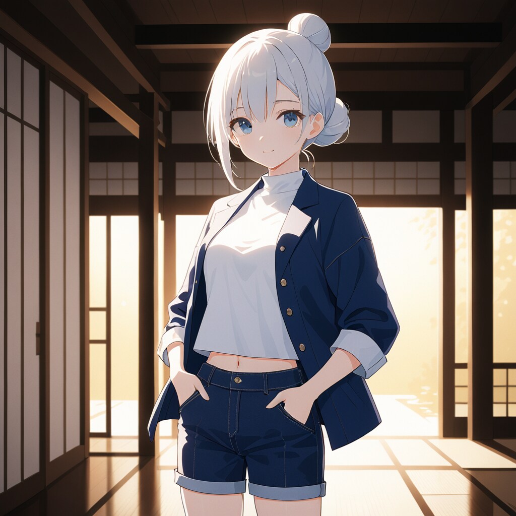 プロンプトにこだわり過ぎて、普通のイラストになった