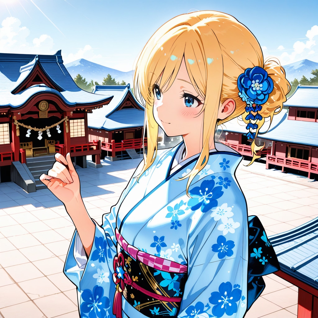 PHOENIXで正月の金髪さん