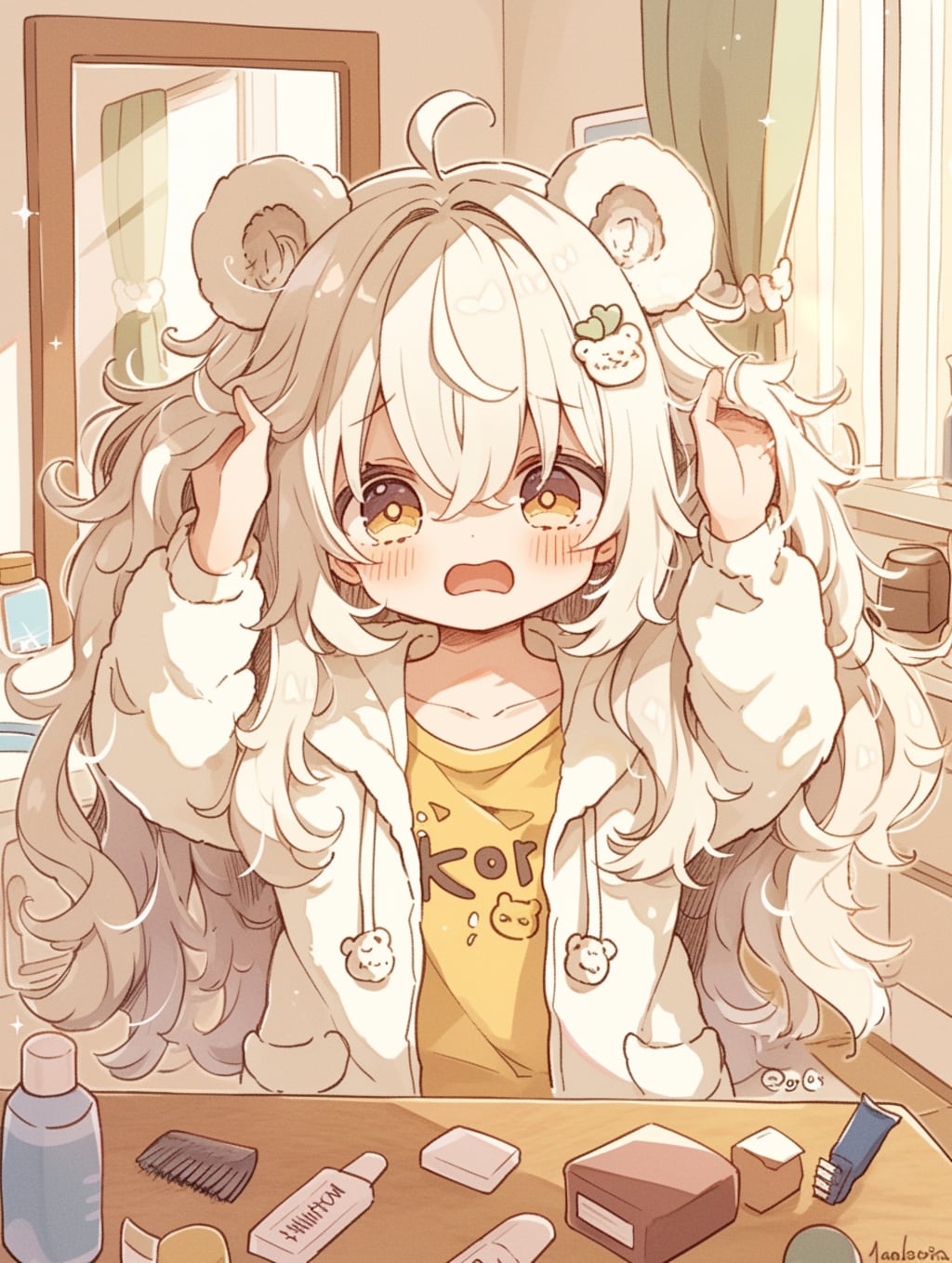 手でツインテール🐾