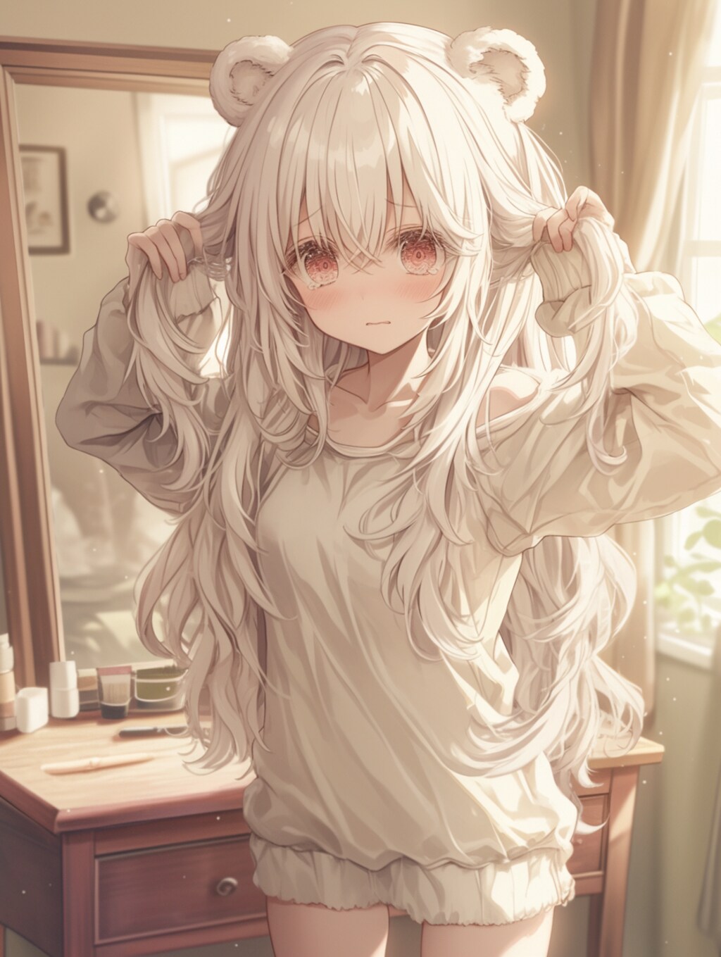 手でツインテール🐾