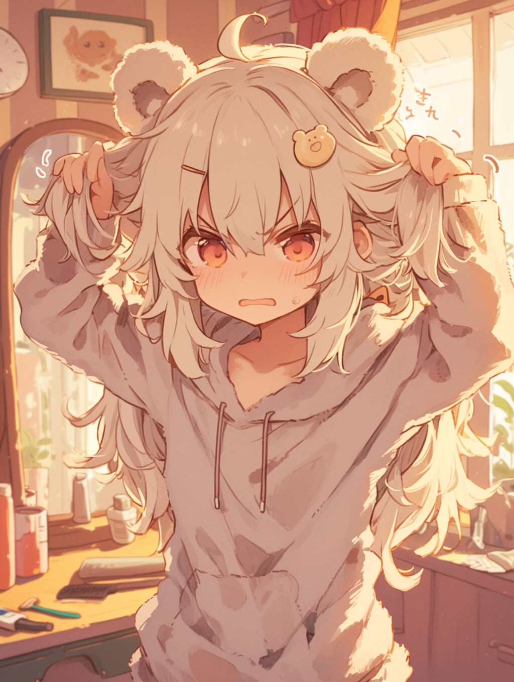 手でツインテール🐾