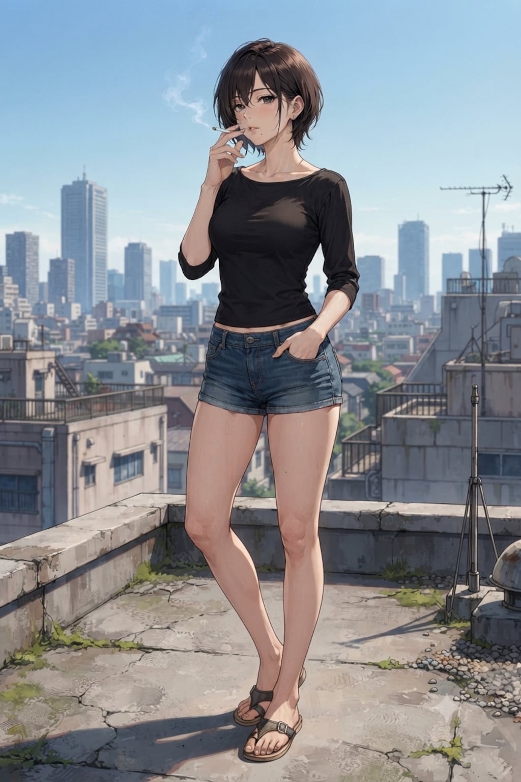 休憩中