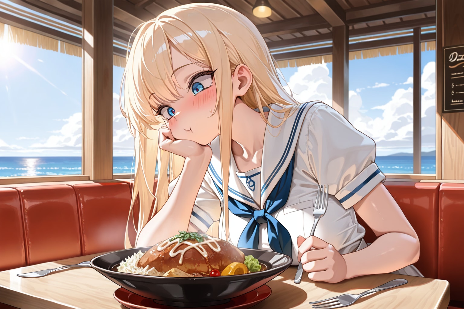 美味しいけれど何かひと味足りない...という顔 | の人気AIイラスト・グラビア