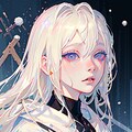 白髪の雪が似合いそうな女性 10枚目