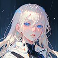 白髪の雪が似合いそうな女性 9枚目